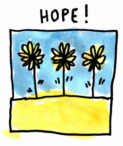 Pocztówka "Hope!" Stanisław Gajewski